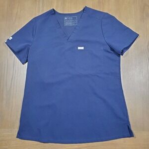 FIGS Technical Collection Womens Size S Top Blue